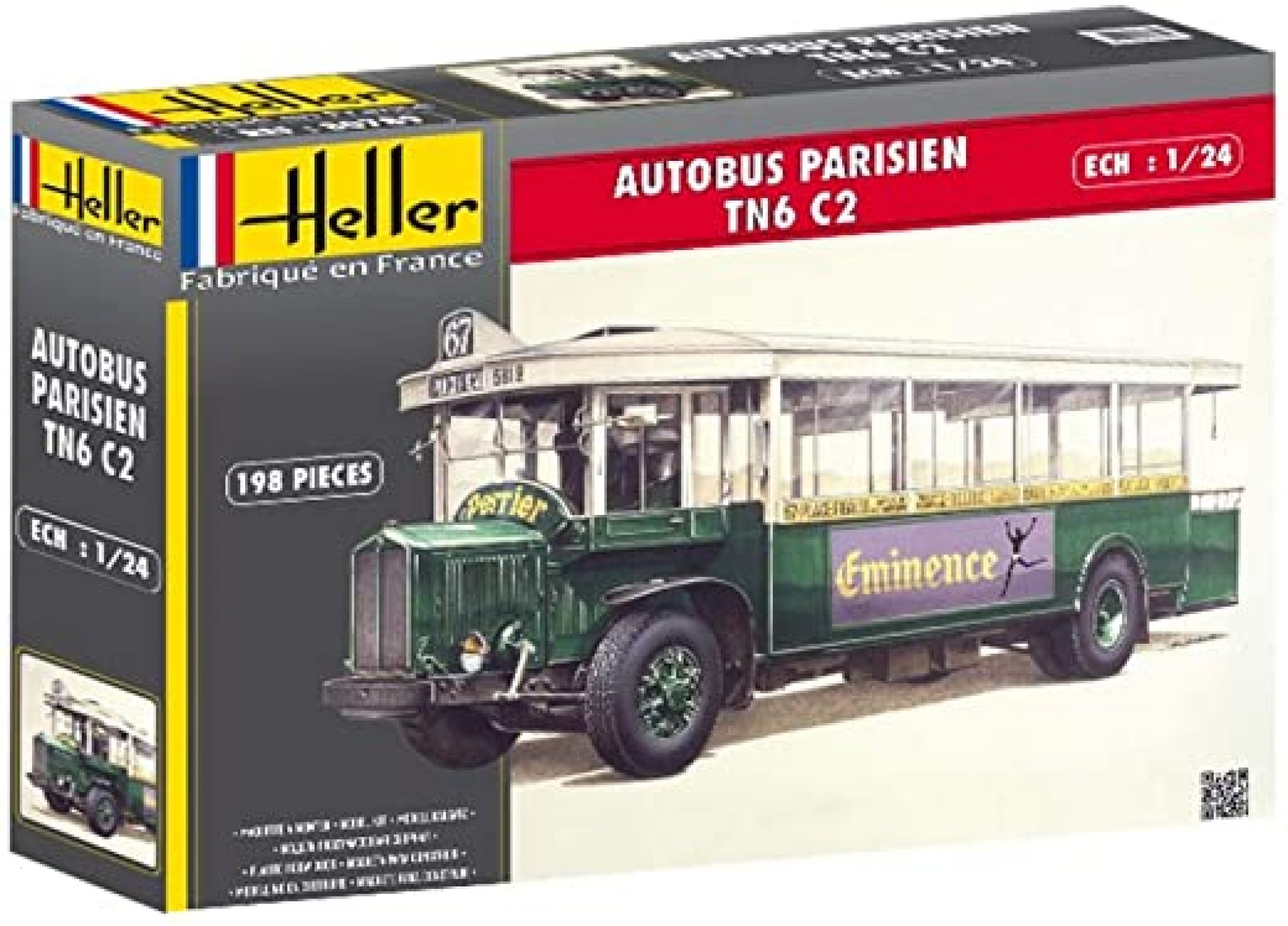 Modèle Réduit Bus Renault TN6 C2 Eligor - Échelle 1/50 - Crème Et Rouge - Occasion Très Bon état