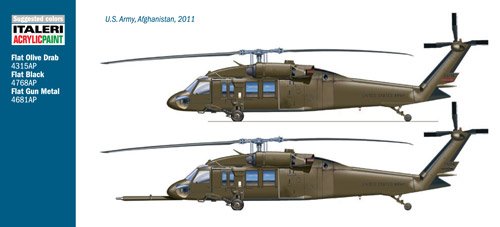 Italeri 510002705 - UH-60A Black Hawk Night Raid" - Escala 1:48"