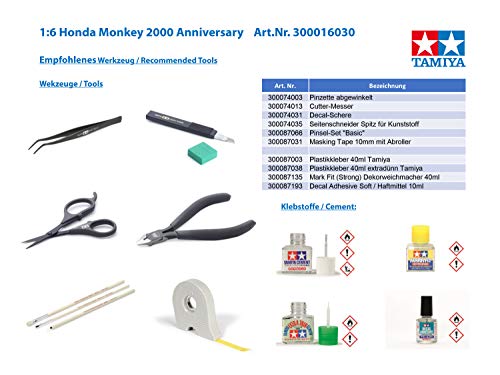 Tamiya 300016030 - Honda Monkey 2000 - Escala 1:6