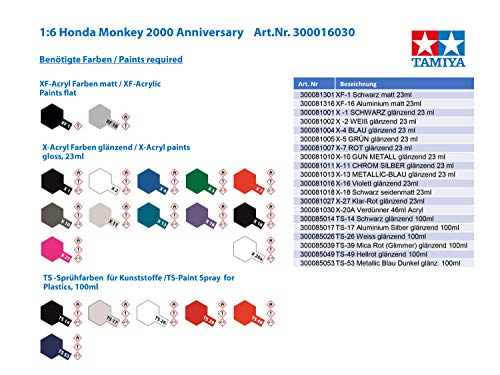 Tamiya 300016030 - Honda Monkey 2000 - Escala 1:6