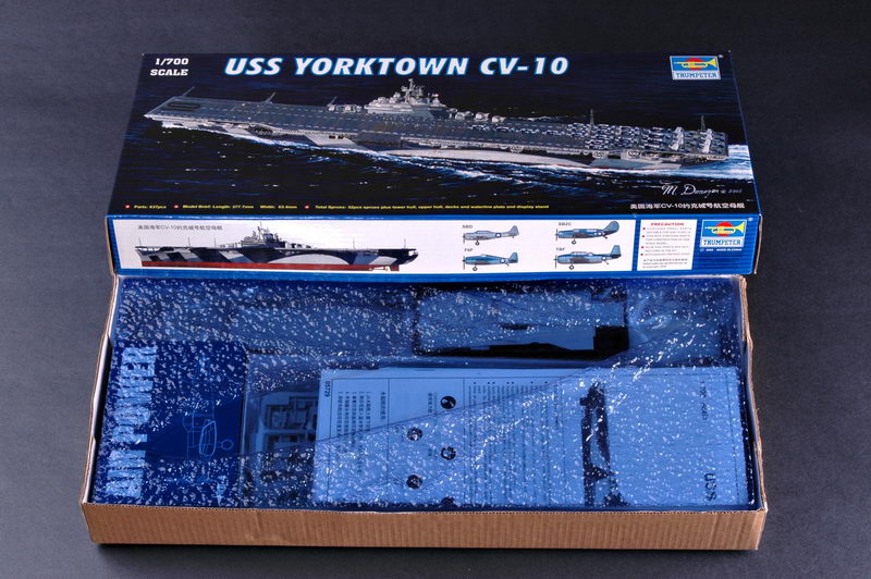 Trumpeter 5729 - Portaaviones USS Yorktown CV10 - Escala 1:700