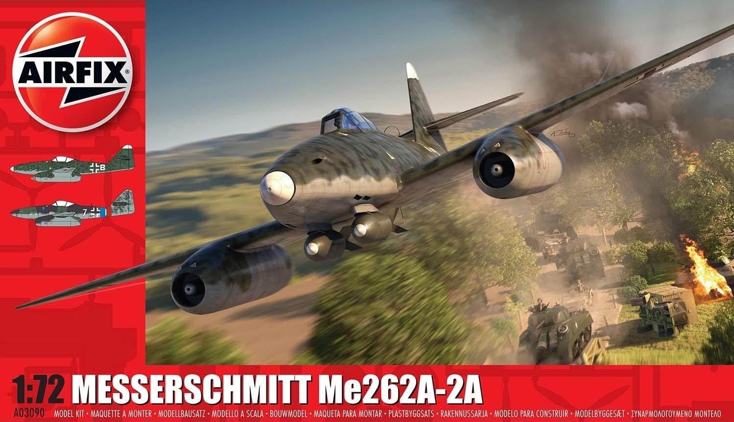 Airfix A03090 - Messerschmitt Me262A-2A - Escala 1:72
