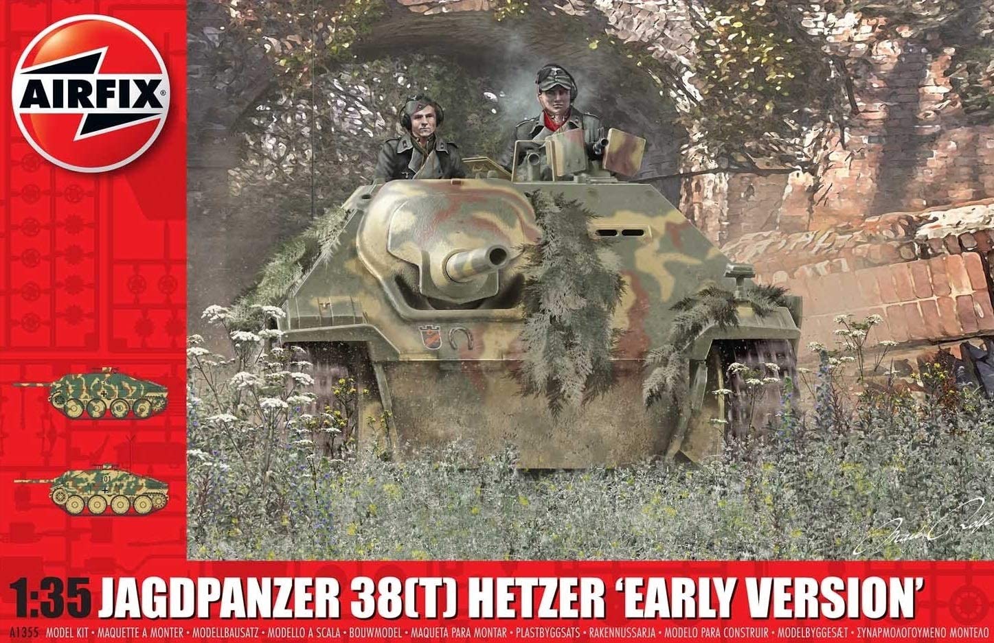 Airfix A1355 - Jagdpanzer Hetzer 38t - Escala 1:35