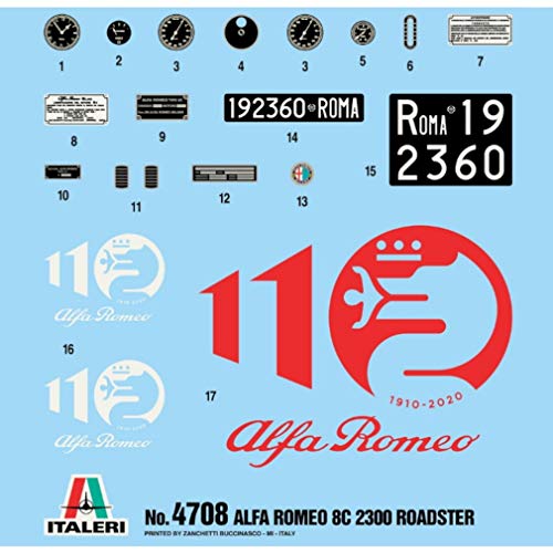 Italeri 4708S - Alfa Romeo 8C/2300 - Escala 1:12