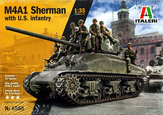 Italeri 6568S - M4A1 Sherman Tanque - Escala 1:35