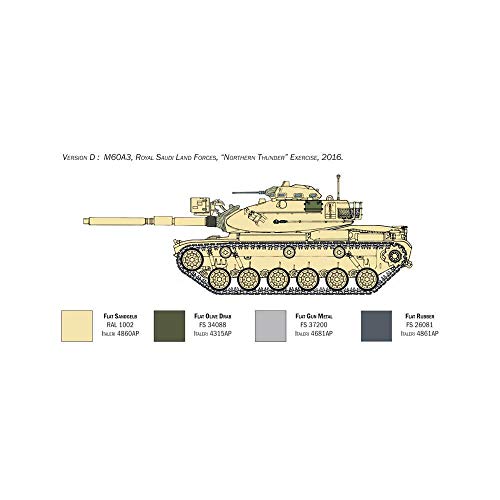 Italeri 6582S - M60A3 Tanque - Escala 1:35